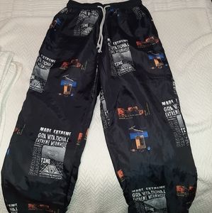 Graphic art sweatpants